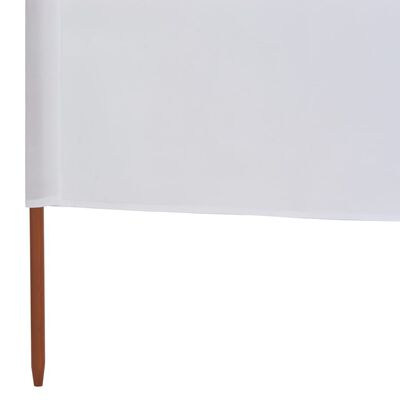 vidaXL 6-panel Wind Screen Fabric 800x80 cm White