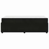 vidaXL Bed Frame with Mattress Black 90 x 190 cm Fabric
