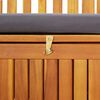 vidaXL Garden Storage Bench 120 cm Solid Acacia Wood