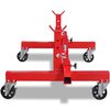 vidaXL Mobile Axle Stand Red