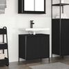 vidaXL Bathroom Basin Cabinet Black 60x34.5x60 cm