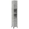 vidaXL Bathroom Cabinet Concrete Grey 30x30x190 cm Engineered Wood