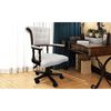 vidaXL Swivel Office Chair White