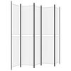 vidaXL 5-Panel Room Divider White 250x220 cm Fabric