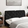 vidaXL Headboard Cushion Black 137 cm Double Velvet