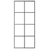 vidaXL Sliding Door with Hardware Set 90x205 cm ESG Glass&Aluminium