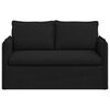 vidaXL Sofa Black 136 x 82 x 85 cm Fabric