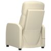 vidaXL Massage Chair Cream White Faux Leather