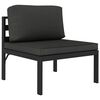 vidaXL 6 Piece Garden Lounge Set with Cushions Aluminium Anthracite