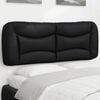 vidaXL Headboard Cushion "Hvar" Black 137 cm Double Faux Leather