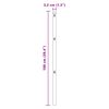 vidaXL Fence Post Other 52 pcs Green 3.2 x 3.2 x 100 cm Steel