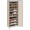 vidaXL Shoe Cabinet Cream 60x30x166 cm Fabric