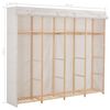 vidaXL Wardrobe White 200x40x170 cm Fabric