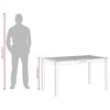vidaXL Garden Table 140x80x74 cm Solid Acacia Wood