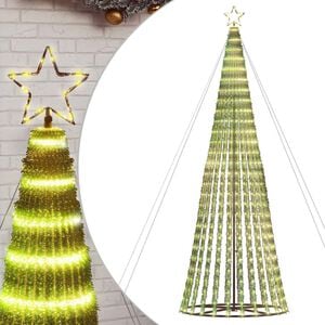 vidaXL LED Christmas Tree 1028 LEDs Warm White 400 cm
