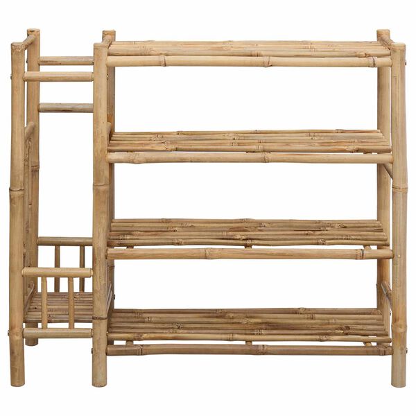 vidaXL Shoe Rack with Shelf Natural 88 x 27 x 80 cm Bamboo