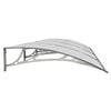 vidaXL Door Canopy Grey 350x100 cm Polycarbonate