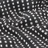 vidaXL Throw Cotton Squares 220x250 cm Black