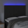vidaXL LED Headboard Black 144 cm Velvet