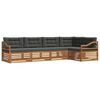 vidaXL Outdoor Sofa Set 5 pcs Natural and Anthracite