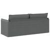 vidaXL Sofa Dark Grey 196 x 82 x 85 cm Fabric