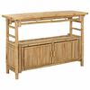 vidaXL Console Table with Shelf Natural 110 x 35 x 75 cm Bamboo