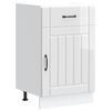 vidaXL Kitchen Base Cabinet "Lucca" High Gloss White Engineered Wood