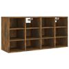 vidaXL Shoe Cabinets 2 pcs Smoked Oak 52.5x30x50 cm