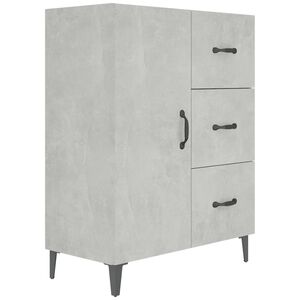 vidaXL Sideboard Concrete Grey 69,5x34x90 cm Engineered Wood
