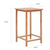 vidaXL 3 Piece Bar Set Solid Teak Wood