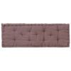 vidaXL Pallet Floor Cushions 2 pcs Cotton Taupe