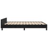 vidaXL Bed Frame without Mattress Black 137x187 cm Double Velvet
