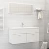 vidaXL Bathroom Furniture Set White Engineered Wood