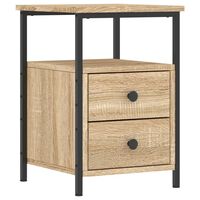 vidaXL Bedside Cabinet Sonoma Oak 34x35.5x50 cm Engineered Wood
