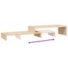 vidaXL Monitor Stand (52-101)x22x14 cm Solid Wood Pine