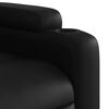vidaXL Stand up Recliner Chair Black Faux Leather