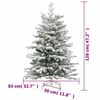 vidaXL Artificial Hinged Christmas Tree 150 LEDs & Ball Set 120 cm