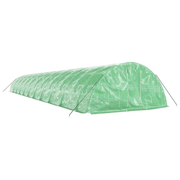 vidaXL Greenhouse with Steel Frame Green 110 m&sup2; 22x5x2.3 m