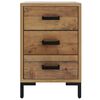 vidaXL Bedside Cabinet Brown 36x30x54 cm Solid Pinewood