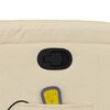 vidaXL Stand up Massage Recliner Chair Cream Fabric