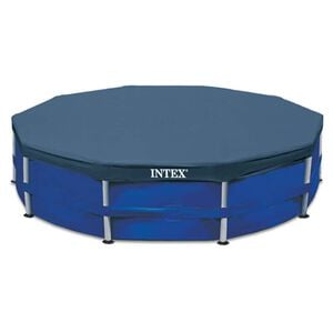 INTEX Pool Cover | Navy Blue | Polyethylene | 305 cm Diameter | Pool Cover