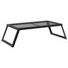 vidaXL Foldable Camping Grill Folding Black 58 x 31 x 2 cm Alloy Steel