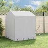 vidaXL Outdoor Dog Kennel with Roof Silver 2x6x2.5 m Galvanised Steel