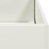 vidaXL Planter White 120x40x40 cm Cold-rolled Steel