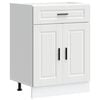 vidaXL Kitchen Base Cabinet "Porto" White Engineered Wood