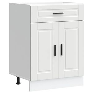 vidaXL Kitchen Base Cabinet "Porto" White Engineered Wood