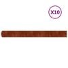vidaXL Lawn Edgings 10 pcs 10x103 cm Flexible Corten steel
