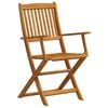 vidaXL 5 Piece Garden Dining Set Solid Wood Eucalyptus