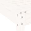 vidaXL 3 Piece Garden Bistro Set White Solid Wood Pine