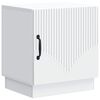 vidaXL Bedside Table White 43 x 34.5 x 47 cm Engineered Wood